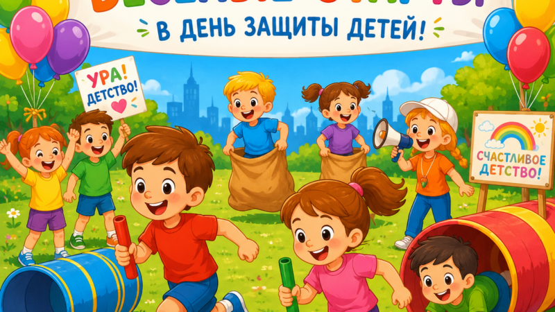 27 июня 2026 «Веселые старты» собирают друзей: эстафета, флешмоб и пара-каратэ в День защиты детей